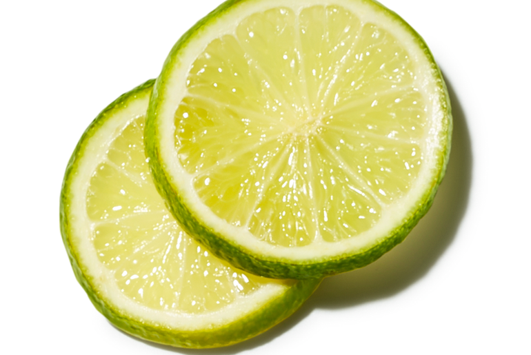 two slices of lime