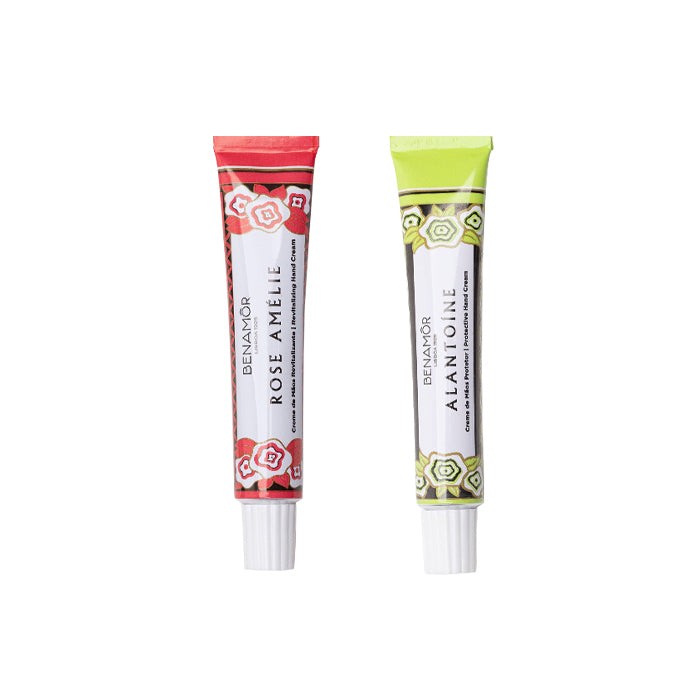 【2本の香りお試しセット】ハンドクリーム10ml2本セット-ローズ・アメリー＋アラントイン