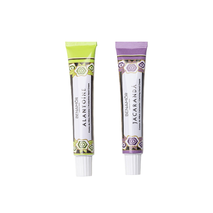 【2本の香りお試しセット】ハンドクリーム10ml2本セット-アラントイン＋ジャカランダ