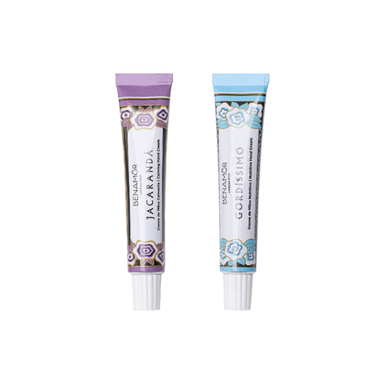 【2本の香りお試しセット】ハンドクリーム10ml2本セット-ジャカランダ＋ゴルディッシモ